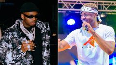 Diamond (left) and Ali Kiba