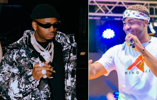 Diamond (left) and Ali Kiba