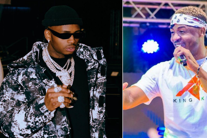 Diamond (left) and Ali Kiba