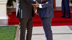 President William Ruto with Lang'ata MP Jalango at State House on February 7, 2023