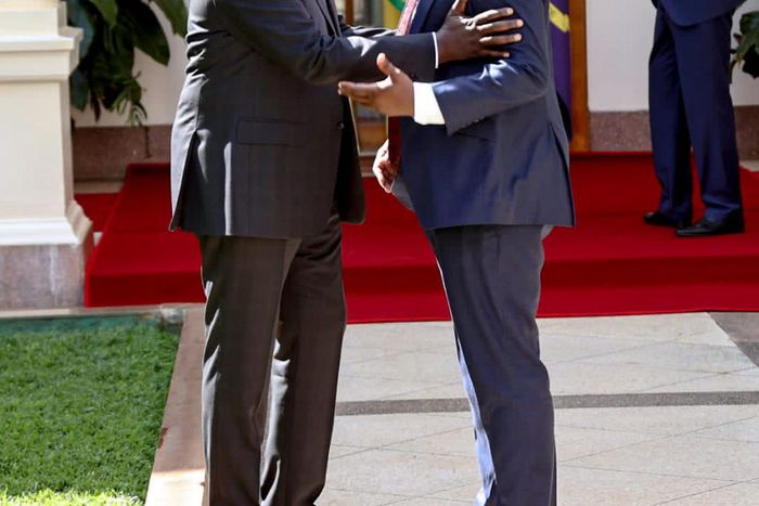 President William Ruto with Lang'ata MP Jalango at State House on February 7, 2023
