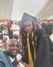 Maji Maji and his daughter during her graduation