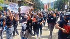 Kenyans protesting tax propasals in the Finance Bill 2024