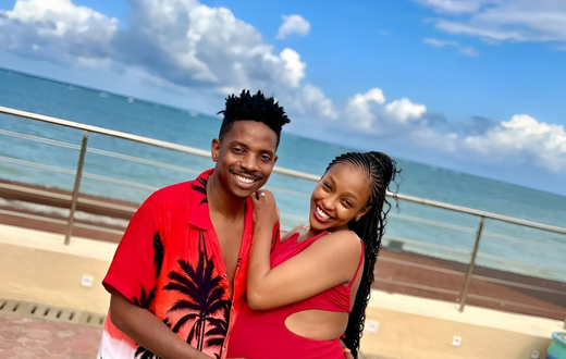 Eric Omondi and his girlfriend Lynn
