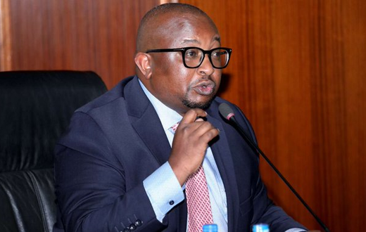 Housing PS Charles Hinga speaking during a past session in Parliament