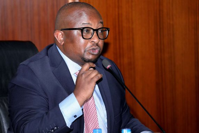Housing PS Charles Hinga speaking during a past session in Parliament