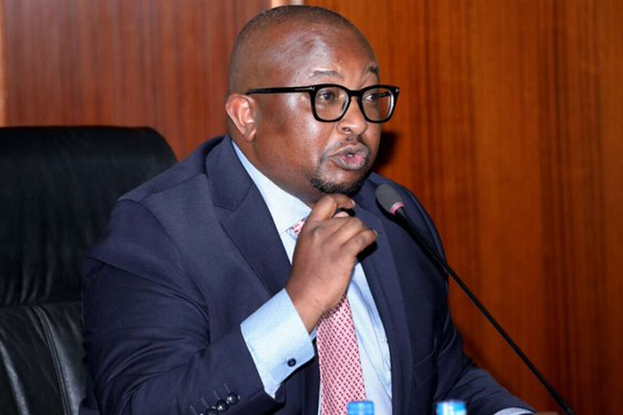 Housing PS Charles Hinga speaking during a past session in Parliament