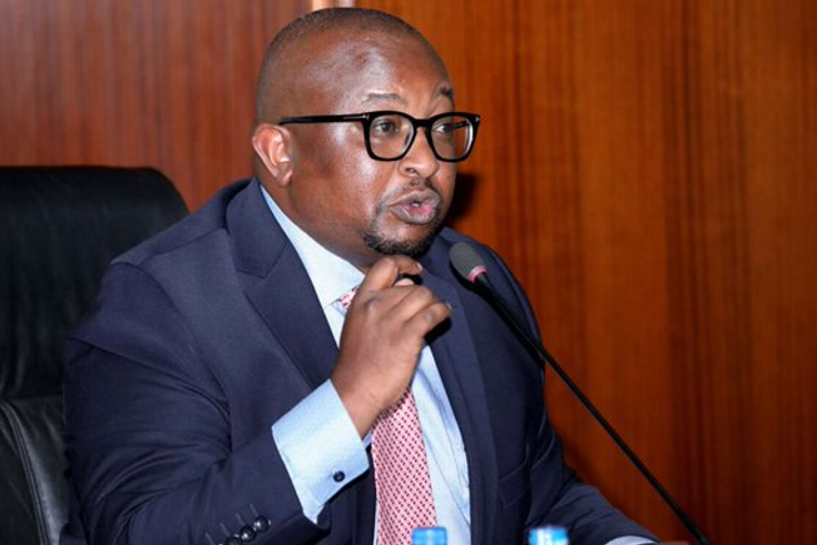Housing PS Charles Hinga speaking during a past session in Parliament