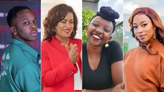 A collage of Malik Lemuel, Esther Passaris, Charlene Ruto and Diana Marua