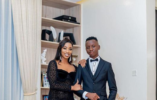 Content creator Diana Marua and her son Morgan Bahati