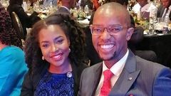 Celebrity couple Waihiga Mwaura and Joyce Omondi