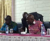 Former Interior CS Fred Matiang'i and Education CS Ezekiel Machogu