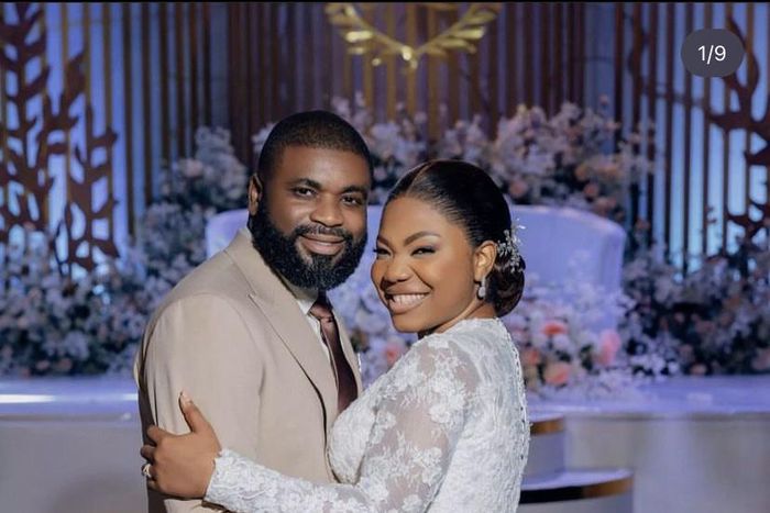 Mercy Chinwo and Blessed Uzochikwa wedding picture