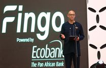 Ecobank Group CEO Jeremy Awori during the launch of the Fingo App at Sarit Centre Expo