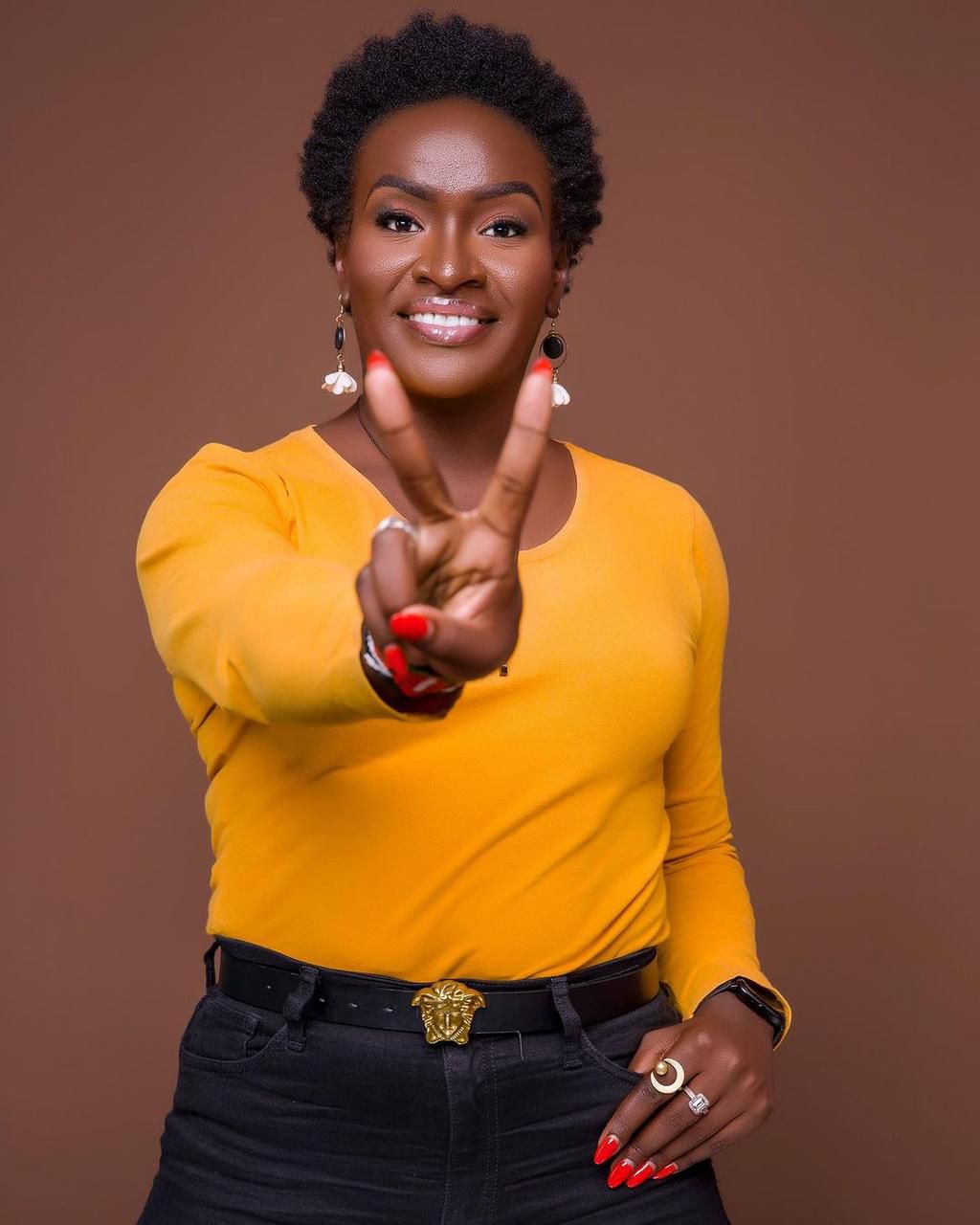 Former Gukena FM radio presenter and digital content creator, Wangari Nguri, widely known as Auntie Jemimah