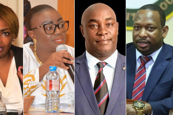Karen Nyamu, Gloria Orwoba, Enock Wambua, Mike Sonko
