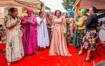 Kenyan lawmakers attended Mathira MP Eric Wamumbi & Murang'a Woman Rep Betty Maina's Introduction ceremony on Saturday April 22