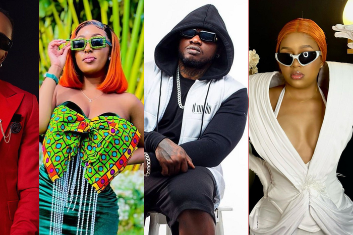 Tanzanian superstar Diamond Platnumz, Kenyan socialite Amber Ray, rapper Khaligraph Jones and singer Nandy