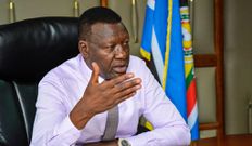 Energy and Petroleum CS Davis Chirchir in a meeting at his office on April 25, 2024