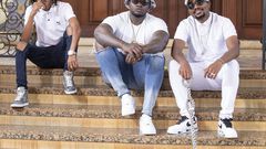 Kenyan musicians Krispah Khaligraph Jones and Boutross
