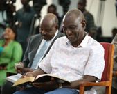 President William Ruto attends church service at AIC Milimani on May 14, 2023