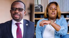 Silas Jakakimba and Winnie Odinga