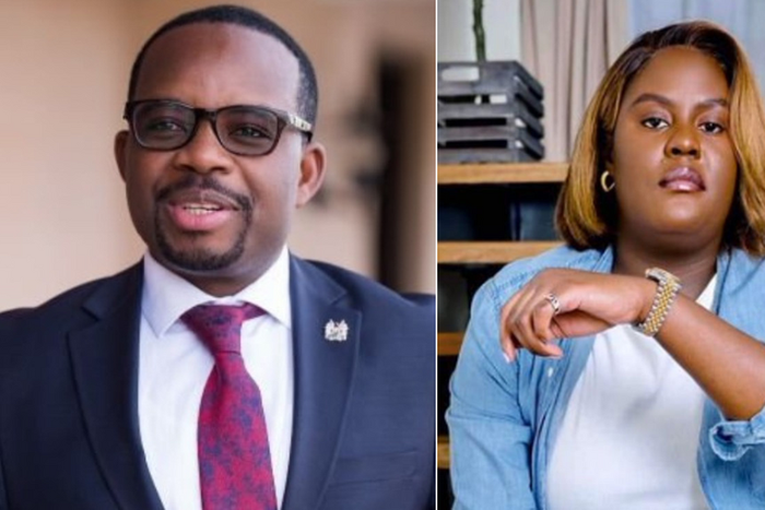 Silas Jakakimba and Winnie Odinga