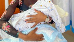 Carey Priscilla and her baby