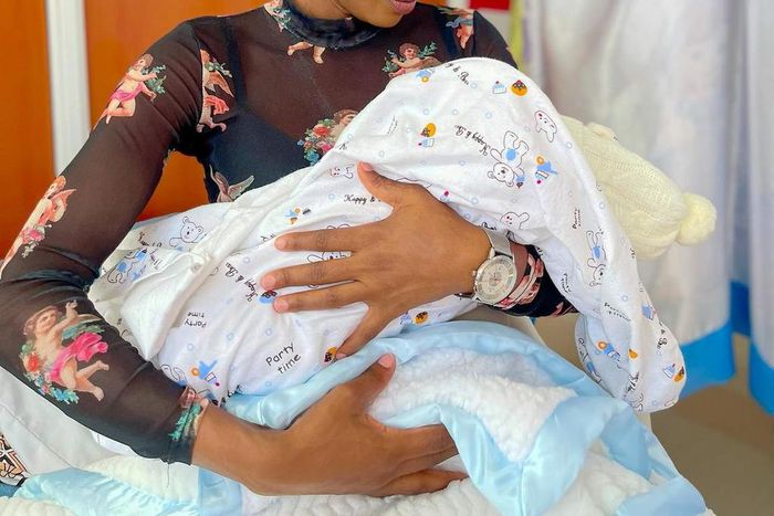 Carey Priscilla and her baby