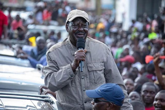 Azimio leader Raila Odinga