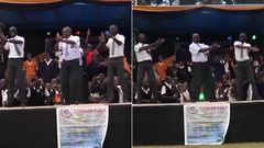 Kamusinga Principal showing off dance moves