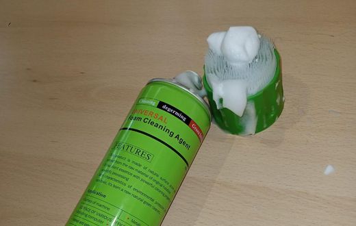 A photo of a foam cleaner