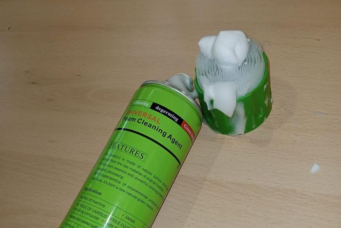 A photo of a foam cleaner