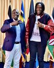 The late Producer Byron and President William Ruto