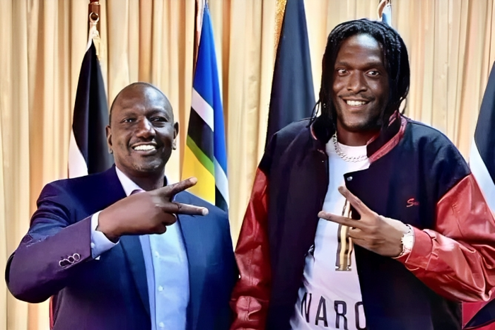The late Producer Byron and President William Ruto