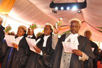 New Advocates taking oath of admission to the bar