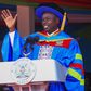 Deputy President Rigathi Gachagua giving a speech during JKUAT 40th and 9th PAUSTI graduation ceremony on June 23, 2023