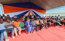 ODM leaders addressing a rally in Kisumu on Saturday, July 15