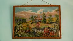 A beautiful piece of artwork on a wall