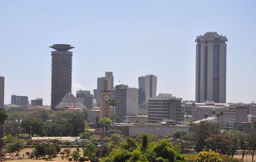The Nairobi City skyline