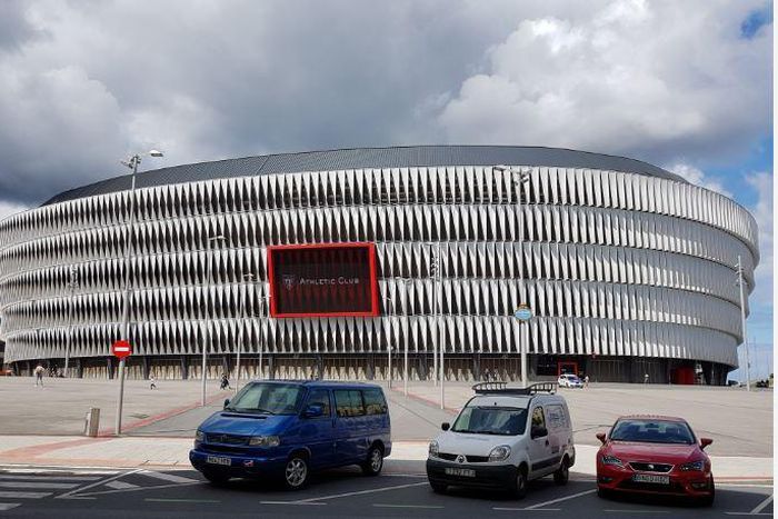 San Mames Stadium, home to Athletic Bilbao of Spain.