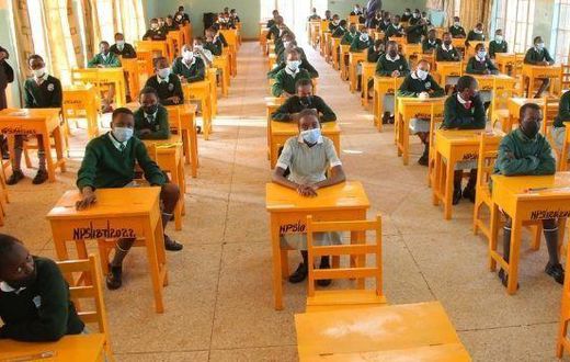 KCPE Candidates at the Moi Nyeri Complex Primary School on Tuesday, March 8, 2022