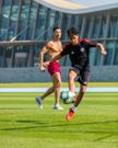 Cristiano Jr training with his father Cristiano Ronaldo