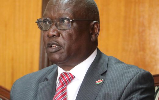 Former Police IG David Kimaiyo at Vigilance House in Nairobi on May 25, 2023