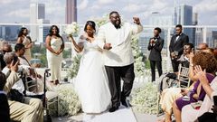 In nearly all of the photos, newlywed joy was on full display.