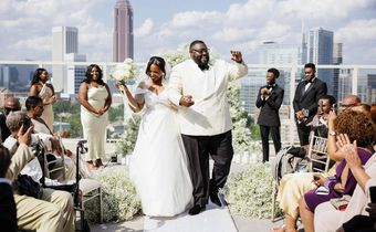 In nearly all of the photos, newlywed joy was on full display.