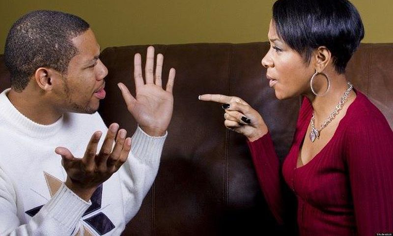 Arguing couple