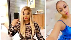 A collage image of Vera Sidika and Amber Ray