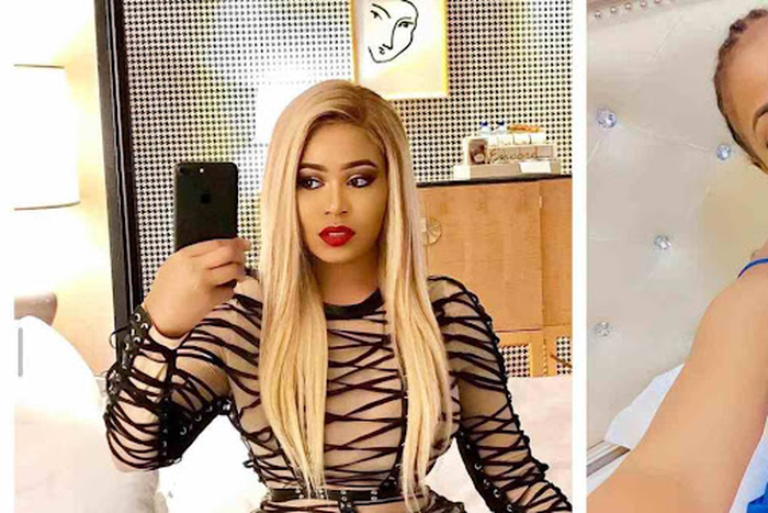 A collage image of Vera Sidika and Amber Ray