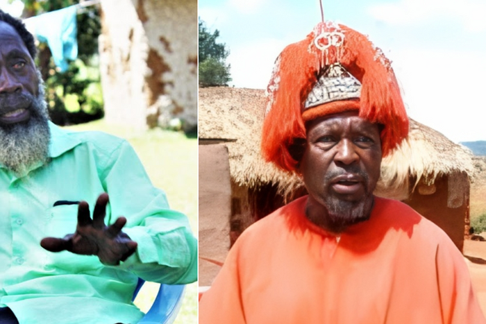 From left: Nabii Yohana & the late Jehova Wanyonyi of Luhya nation